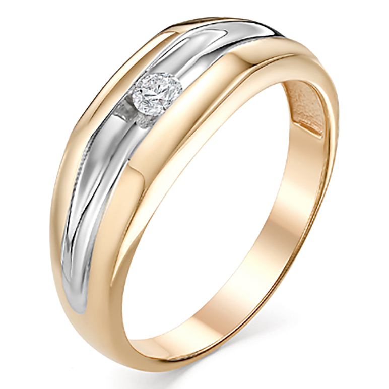 Кольцо, золото, бриллиант, 420-110